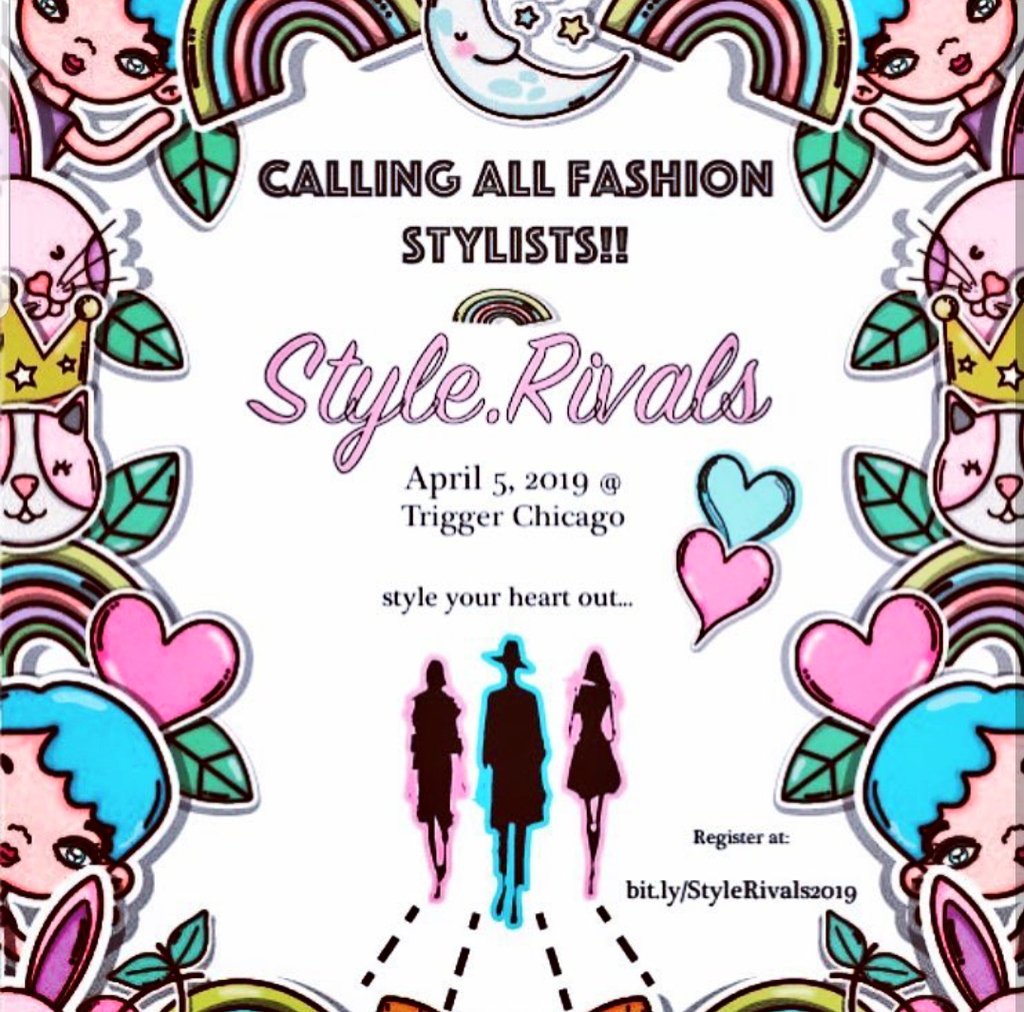 ToiWeezy's tweet photo. Gearing up for another #StyleRivals fashion show w/my girl @ Jennifer Kelly! Last yr #toijoiconsulting booked designers, singers @aaliyahalllah x @therealozsyed &amp; also @_danijay_  of #BlackInkCrewChi to judge on the panel. Trigger Chicago, April 5th!! (Style.Rivals) IG 😊 https://t.co/NfdMWAqeTQ