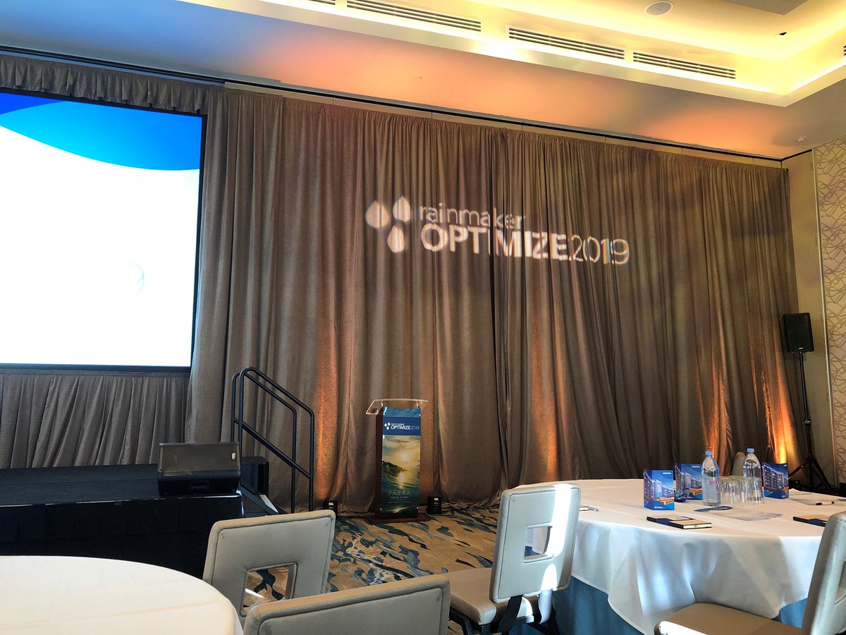 BarssColette's tweet image. @RainmakerGroup #optimize2019
Last day!