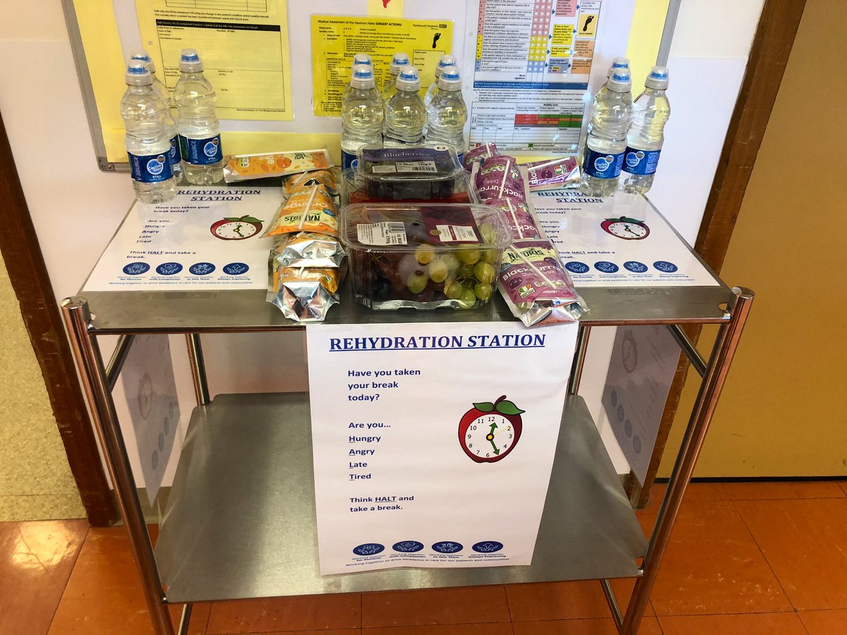 c_andrewsphu's tweet photo. Brilliant afternoon taking our Rehydration Station across Surgery & giving out drinks to our fab teams who work so hard! Weβre planning to make our station a permanent feature on E3! #TeamSurgery #rehydrationstation #PHTNHWEEK @hcdocherty1 @CathyLakePHT @surgeryopdpht @MCubbonNHS https://t.co/kT3KOAlE0X