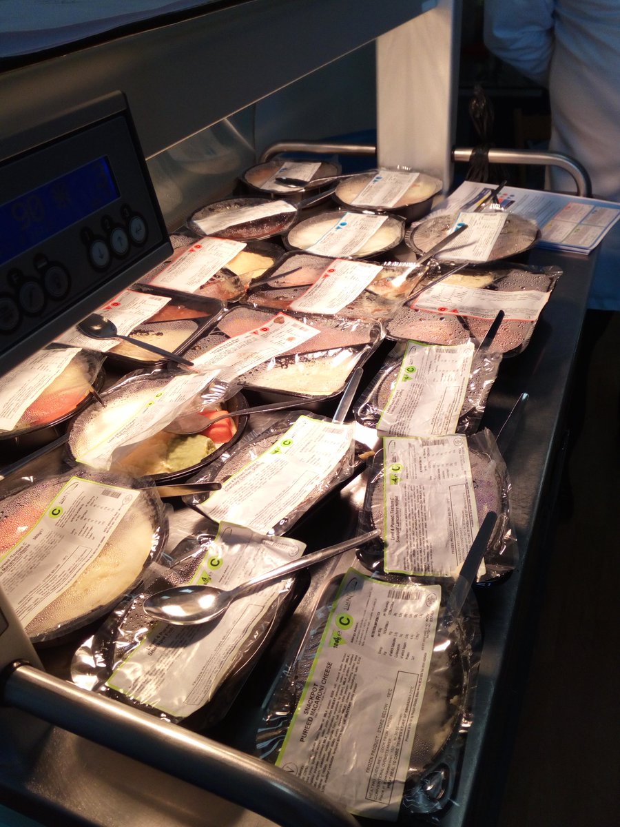 LambLovesGin's tweet photo. Great feedback from staff at the modified texture food tasting today. Now they can help encourage patients to eat knowing how good it tastes. #nutritionandhydrationweek #PHTNHWeek #SwallowAware2019 #IDDSI @QAHospitalNews @proudPHTnurses @SLTQA @AndyGillon1 @geordiemeg https://t.co/SULYCxjkyK