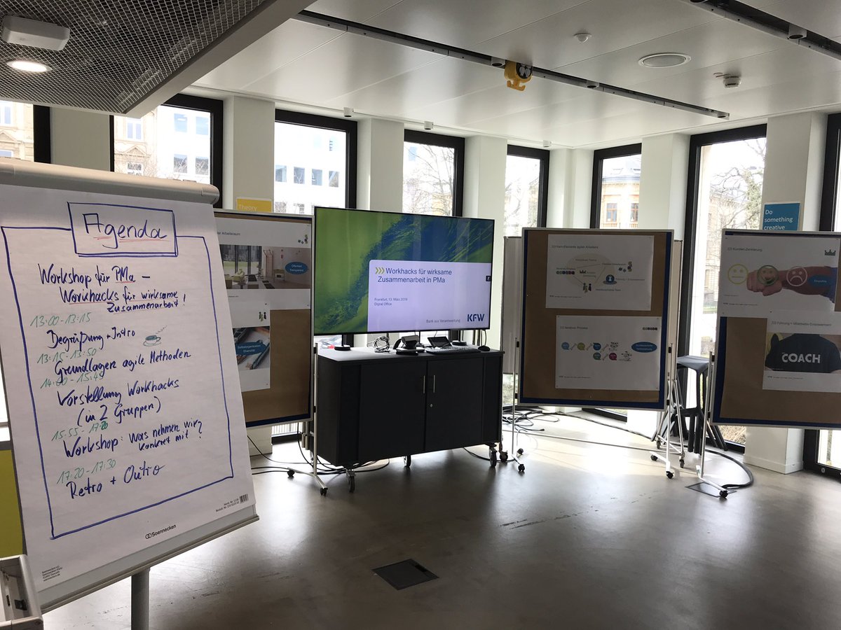 Ready for Workshop im <a href="/KfW/">KfW Bankengruppe</a>_DO „Agile Workhacks für wirksame Zusammenarbeit“ @KfW gemeinsam mit Kollegen aus dem #BDT Programm #DigitaleTransformation