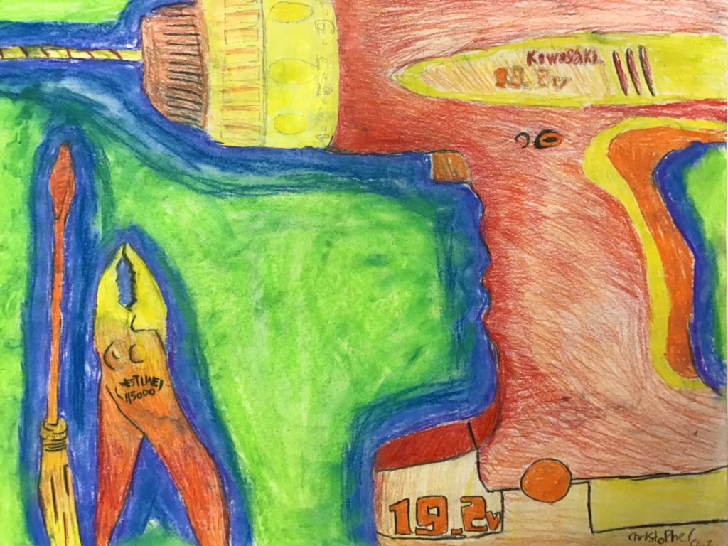 jmccannart's tweet photo. 6th graders just finished playing around with value, color schemes, composition, and observation drawing. #ammslions #artsedga #middleschoolart #6thgrade #artsfcs https://t.co/obamGGVgcR