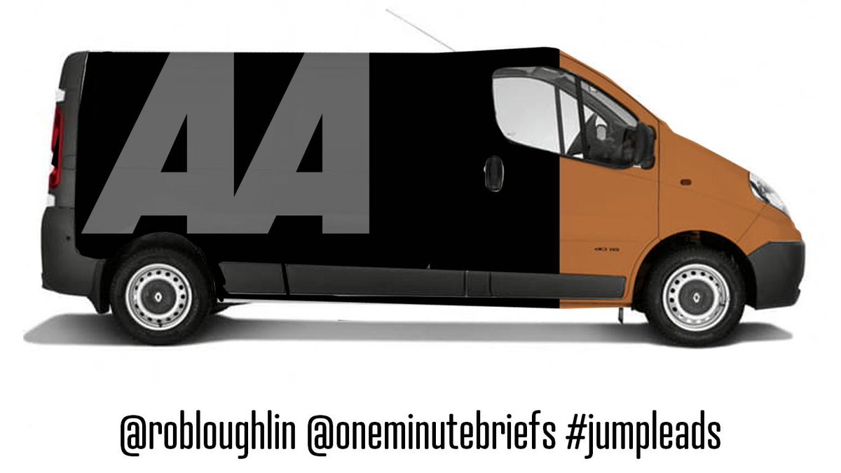 robloughlin's tweet photo. Battery (a recycled entry) #JUMPLEADS @OneMinuteBriefs #ad #spoof #Creative #theaa @TheAA_UK https://t.co/Df3FakYXmP