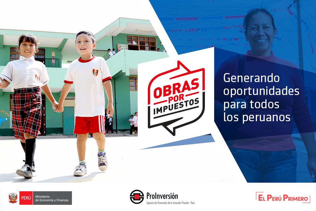🏗 #ObrasPorImpuestos: Estado y empresa privada unidos para cerrar brechas de infraestructura y generar desarrollo y oportunidades para todos los peruanos.