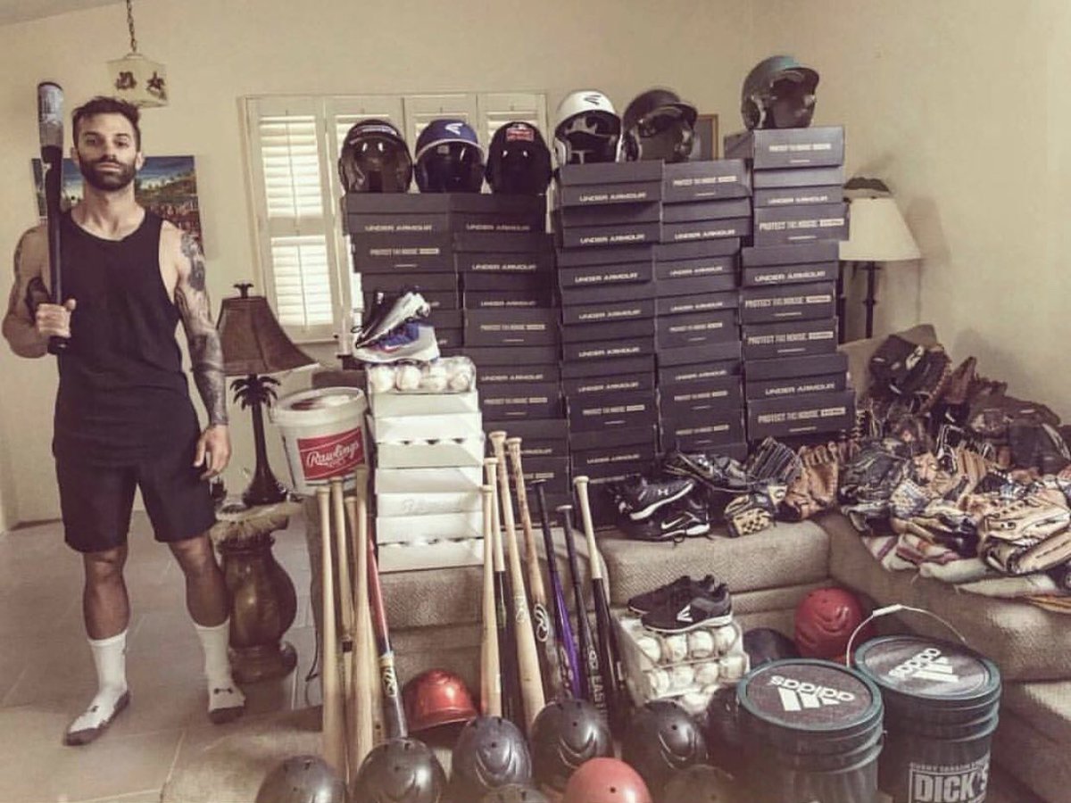 TheSDProject1's tweet photo. Yeah .. hi, we are with The SD Project, we need to fit all of this on your airplane ..... 😐#thesdproject #dominicanrepublic #baseball #ontheway https://t.co/5JhXBnINm1