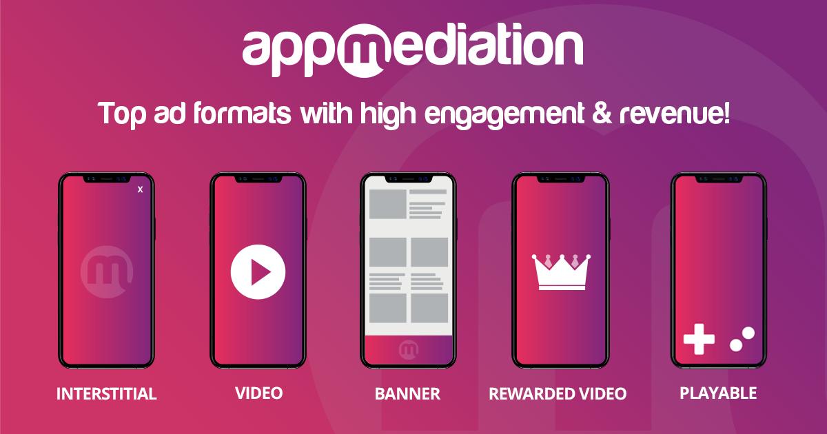 tryappmediation's tweet photo. Thinking about monetizing your app? 🧐 💰 We have all the top performing ad formats, simply choose the most suitable one for you ➡️ https://t.co/PBvrufBJ3c 
#appmediation #appmonetization #monetize #adformats https://t.co/ysB5w5Hn0F
