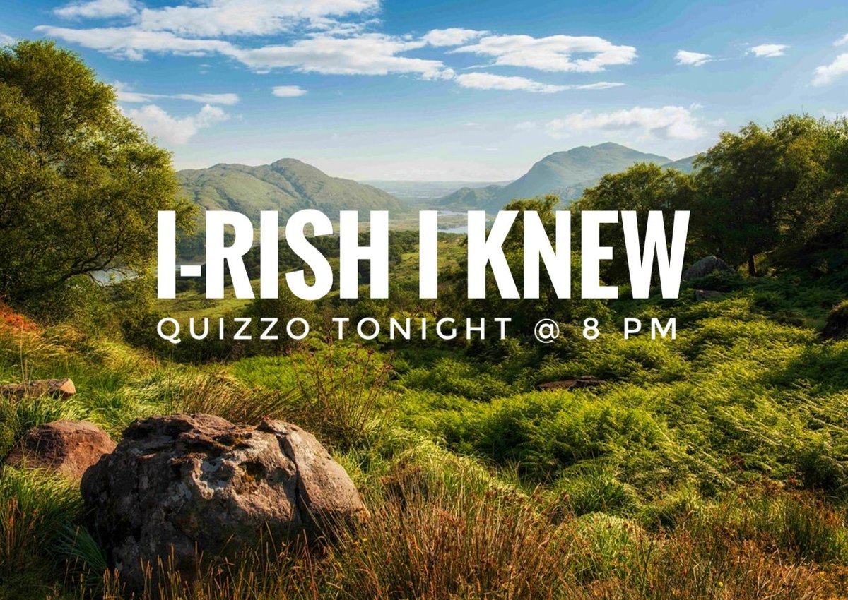 Quizzo tonight at 8 PM on the 2nd floor ☘️ Win one of our sweet PRIZES! $8 Dew &amp; Brew featuring Tully and Carlsburg 🍻
#Quizzo #Trivia #NightLife #Fun #Philly #Philadelphia #Pub #IrishPub #StPattysDay #Drink #Beers