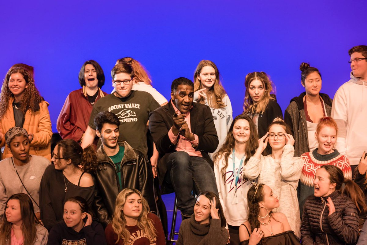 NassauBOCES's tweet photo. Thank you @normlewis777  for leading a Master Class and fielding questions from theater students at @NassauBOCES #LIHSA https://t.co/EMdNUlWKYl
