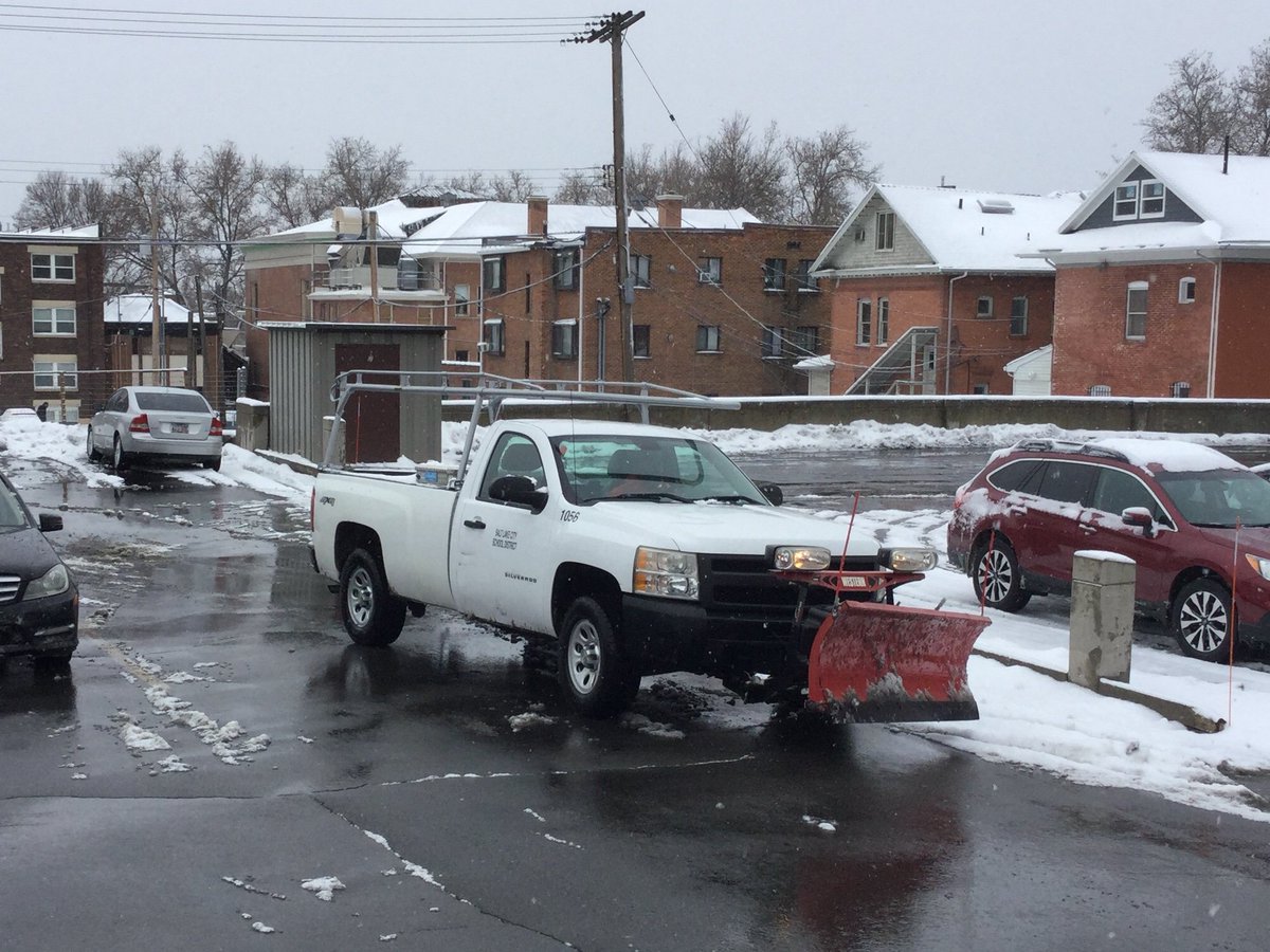slcschools's tweet photo. Luckily, our Facility Services Department had not put their plows in storage yet. They were prepared for this morning’s snow and have been working tirelessly to clear parking lots and sidewalks. 
#SLCSDsuperheroes #uted https://t.co/TczZtHff7O