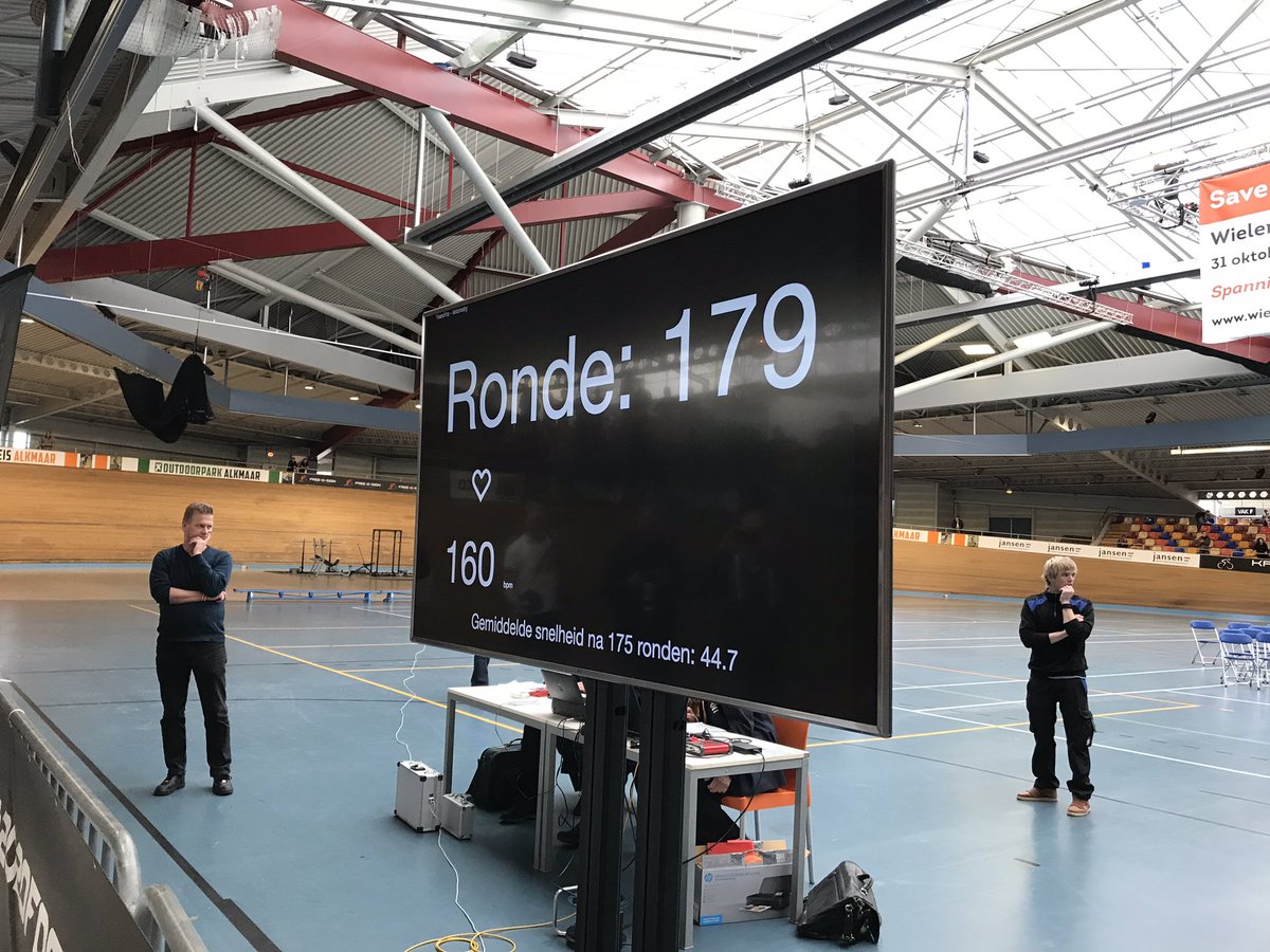 NikeBoor's tweet photo. Fantastisch wereld record voor Jetze Plat! Het uurrecord is van @JetzePlat gefeliciteerd! 💪💪🍾👍 https://t.co/Q7Cg6jNhUf