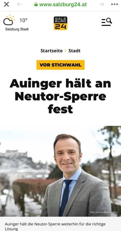 mayer_wolfgang's tweet photo. Konsequenz der #SPÖ in der Stadt Salzburg. #Neutor #bürgermeisterdirektwahl19 https://t.co/VOeZisuWlc