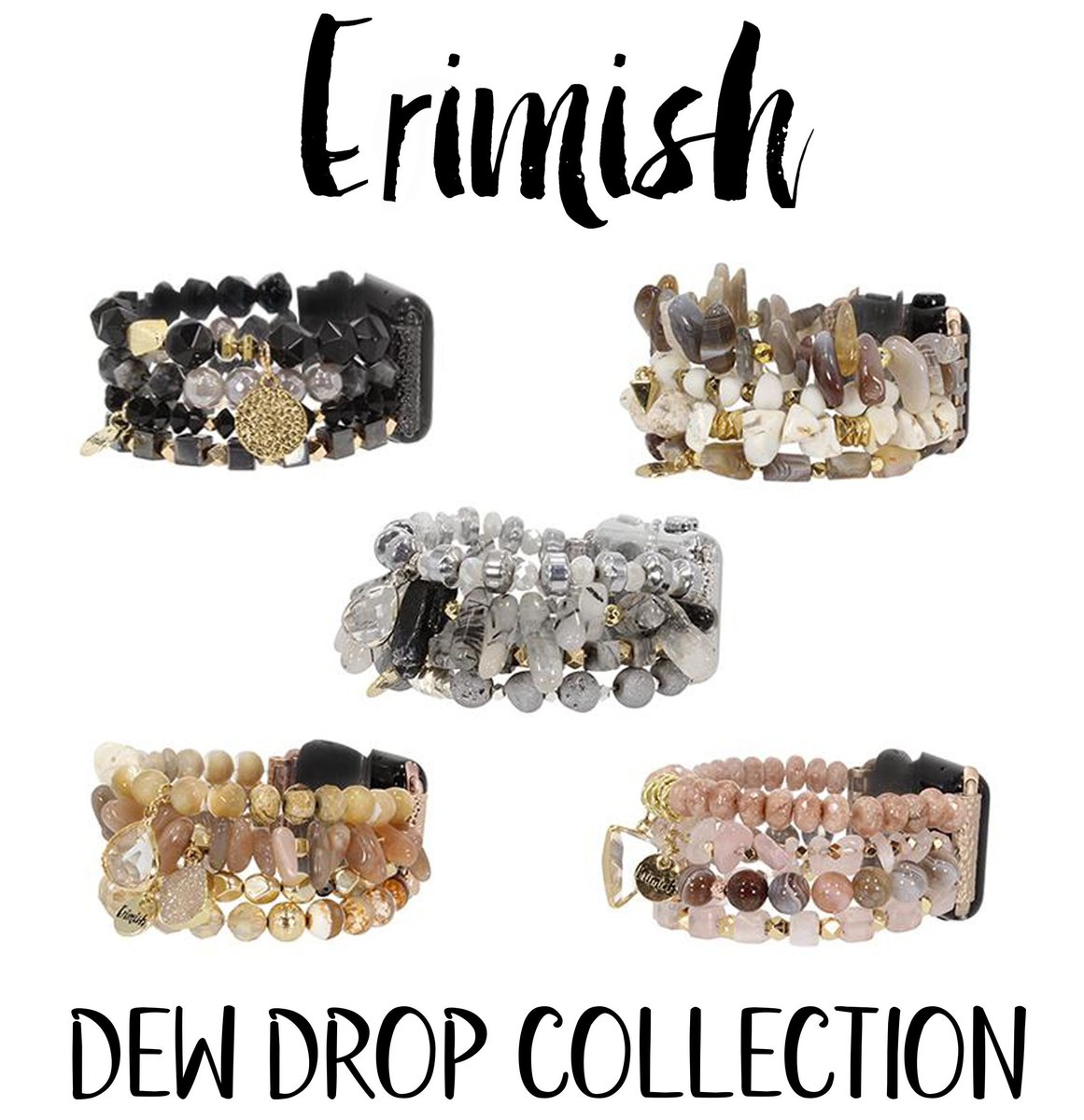 AceofGray's tweet image. Erimish Apple Watch Bands are back in stock! We have the New Dew Drop Collection in both 14cm and 15cm and we restocked the Leather Collection! Each are $64.99 and they won't last long so hurry in! #ShopAceofGray #Erimish #StackYourStyle #RestockAlert #DewDrop #LeatherCollection