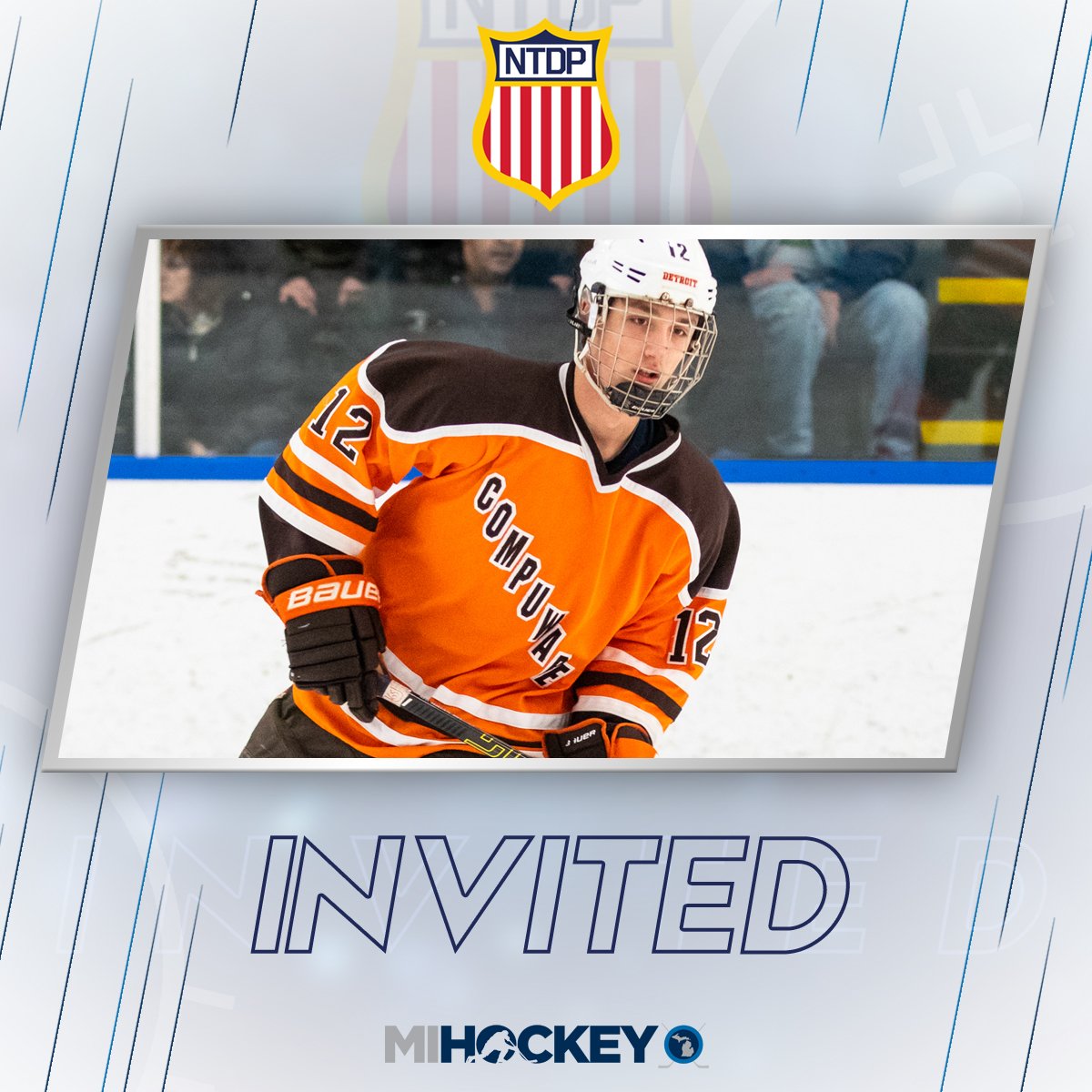 MiHockeyNow's tweet image. Congrats to the four #Compuware 16U players invited to the @USAHockeyNTDP Evaluation Camp.

@dylanduke25 | @sashapastujov12 | @TyGallagher_6 | @Rsavey49 

📝 | mihockey.com/2019/03/2019-u…