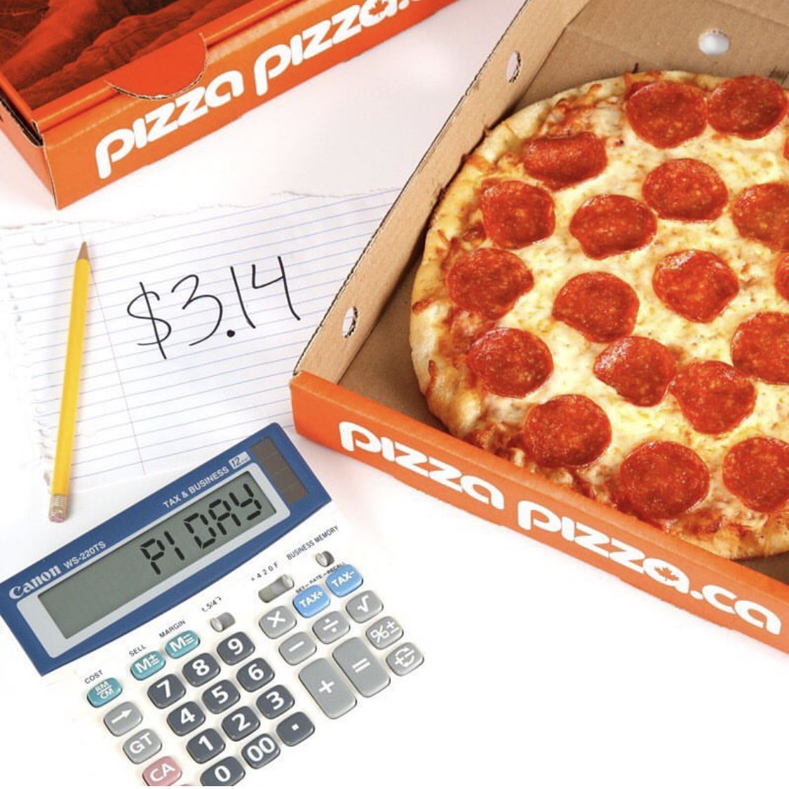 PizzaPizzaLtd's tweet image. It's #PiDay tomorrow &amp;amp; we're celebrating with $3.14 small cheese or pepperoni pizzas from 11:00am until 3:14pm! Walk in only. Limit 1 per customer.