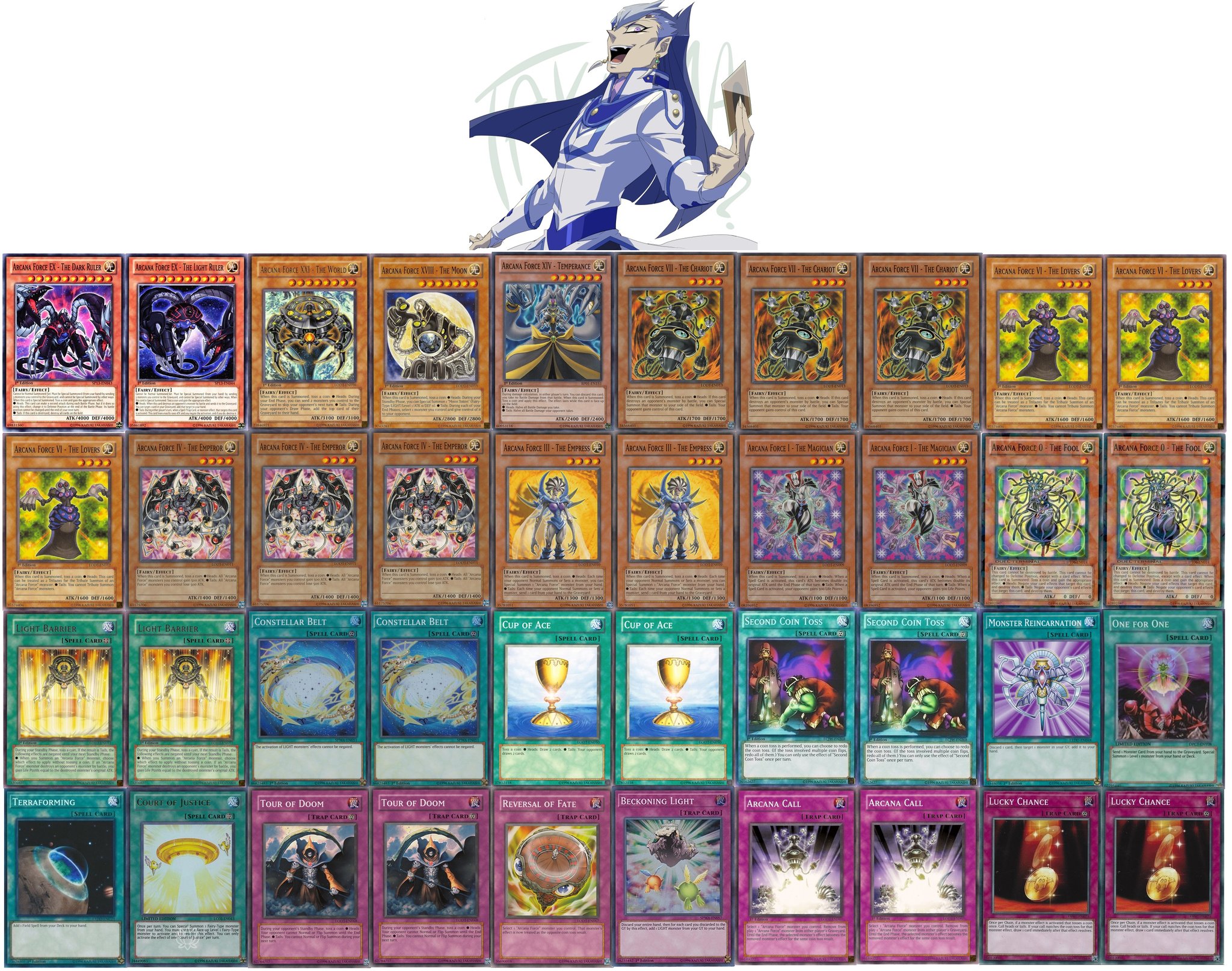 Yu Gi Oh Anime Recipes On Twitter Sartorius Arcana Force Deck.