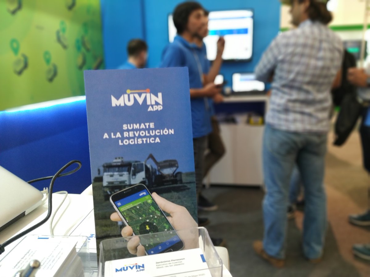 muvinapp's tweet photo. Seguimos a full en la segunda jornada de #Expoagro2019. Acercate a nuestro stand D05 y conoce como gestionar tu logística de cereales #simple con un click desde tu PC o celular. #muvinapp #expoagro #Tecnologia #AgTech @Expoagrocom https://t.co/yYHFmWNmfI