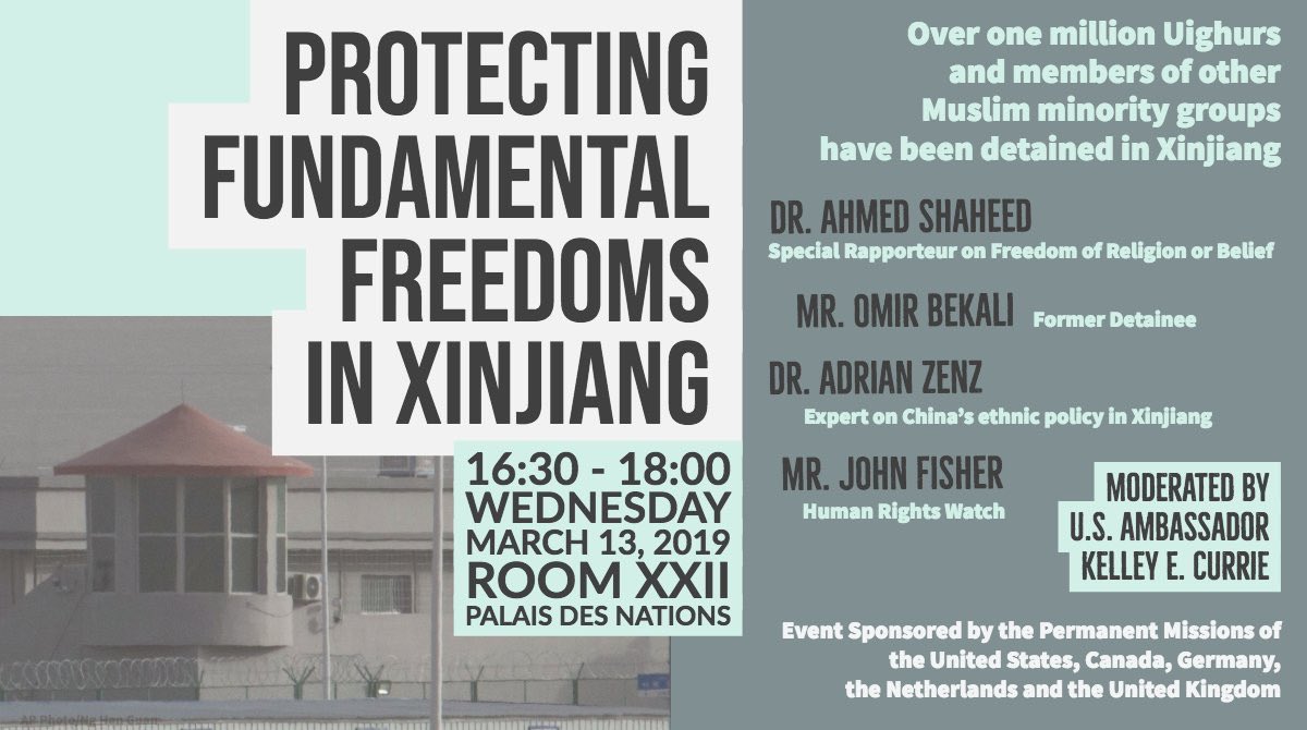 EminHuseynovAZ's tweet photo. #China uses inhuman torture against millions of #Uygurs carefully trying to hide the truth from the world, said #OmirBekali a former prisoner of the concentration camp in #Xinjiang. #HRC40 @usmissiongeneva @CanadaUNGeneva @GermanyUNGeneva @NLinGeneva @UKMissionGeneva #SaveUyghur https://t.co/sPfzWUFUQr