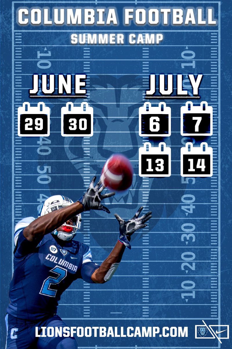 Justin Stovall (@coachstongo) on Twitter photo Every schoolβs βOfferβ is different- βοΈ their value and what u want!
@ColumbiaLionsFB we are offering: D1 π|IvyLeague π¨π½βπ|NYCπ½
There is so much talent that we are π―π in this class- we want to π you this summer- Hit the test score & book your π«! #OnlyHere #InTheCityOfNY Every schoolβs βOfferβ is different- βοΈ their value and what u want!
@ColumbiaLionsFB we are offering: D1 π|IvyLeague π¨π½βπ|NYCπ½
There is so much talent that we are π―π in this class- we want to π you this summer- Hit the test score & book your π«! #OnlyHere #InTheCityOfNY