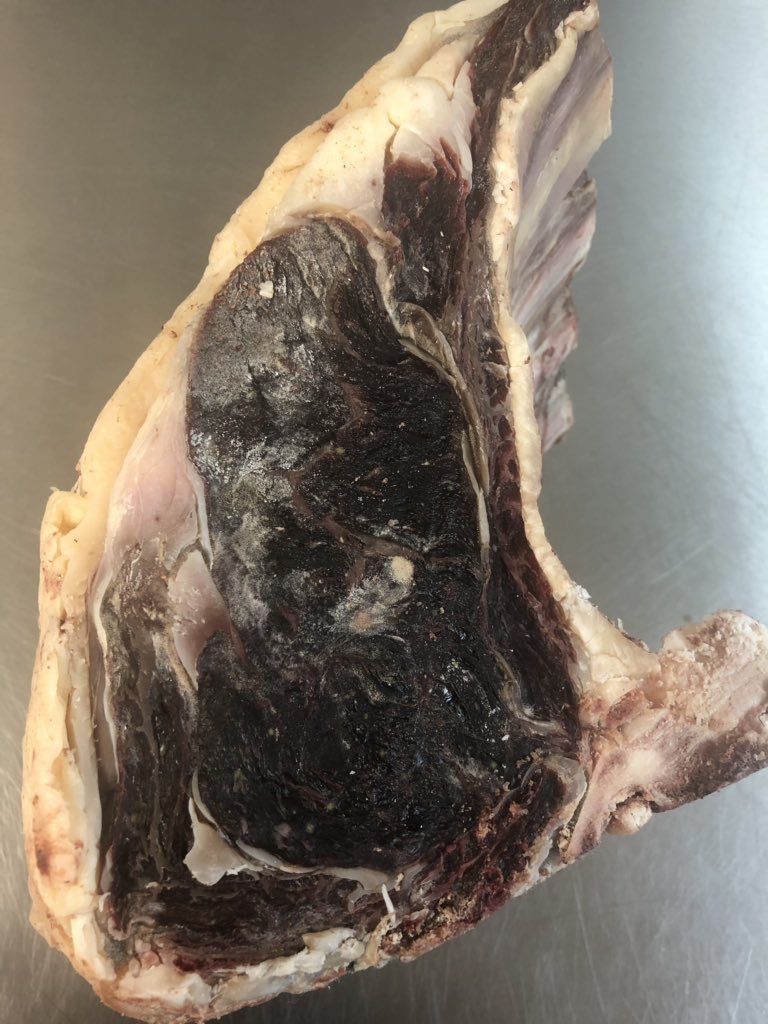 Absolutely cracking piece of 31 day dry aged beef rib . Available at Taylors butchers Selkirk