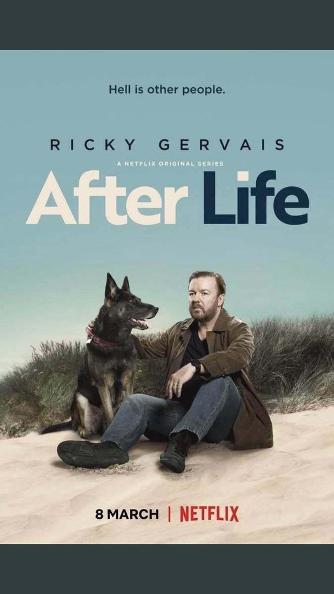rickygervais's tweet image. Again, I have to thank you for all your amazing tweets about #AfterLife. I have never had a reaction like it. Ever. It’s quite overwhelming to be honest but I can’t tell you how much it means to me. Dog bless you.