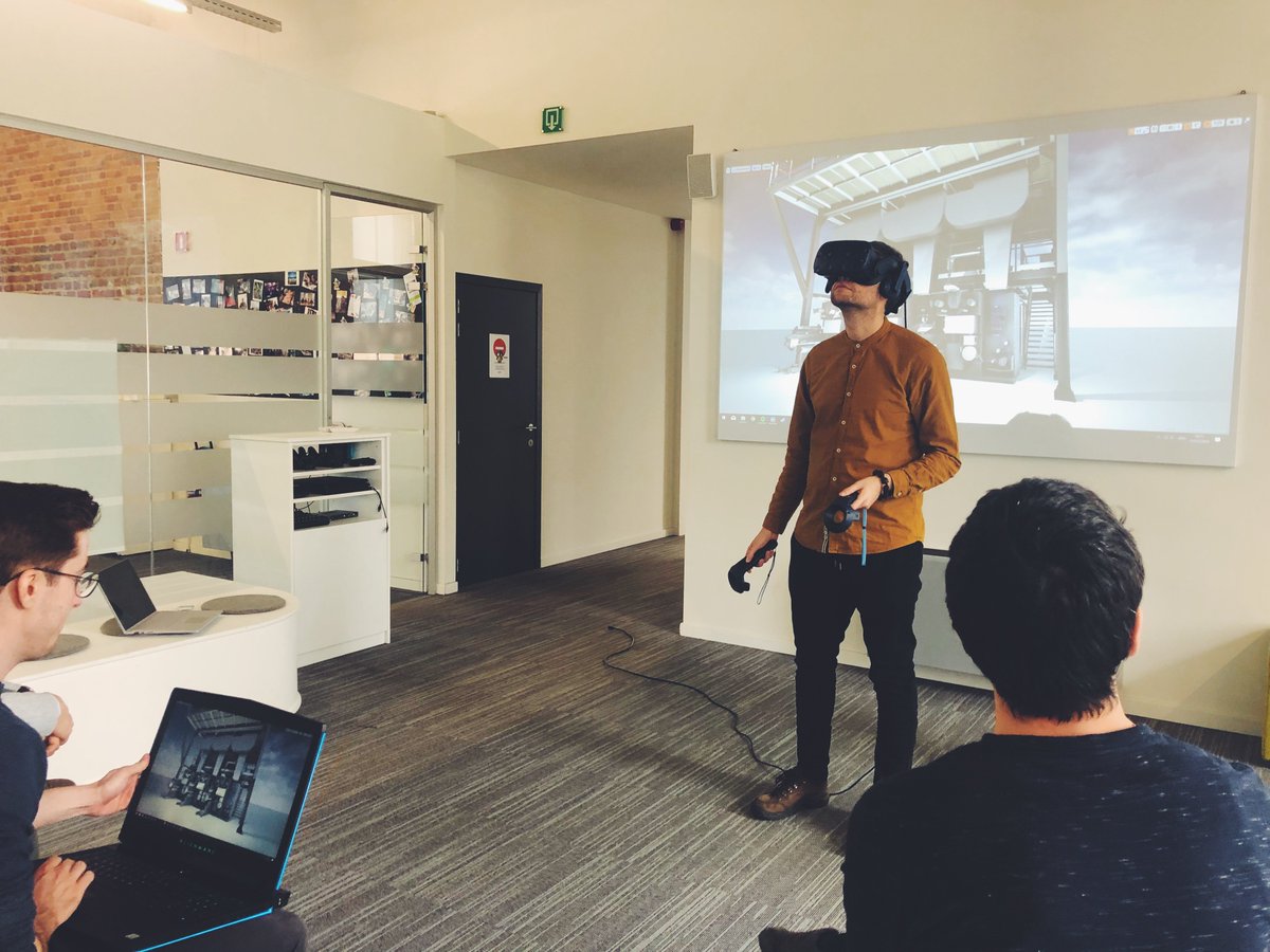 rhinoxtraining's tweet photo. Today was all about taking pictures for our brand new website! 📸 #ComingSoon #SneakPeak #Office #Team #VR #AR #Training #Simulation #Visualization #Technology https://t.co/UzwW7U4Fht
