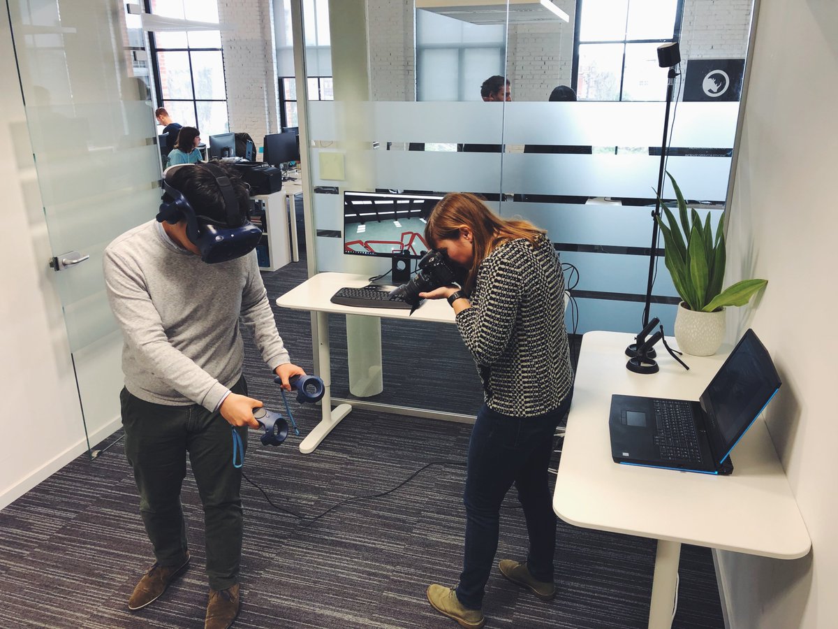 Today was all about taking pictures for our brand new website! 📸 #ComingSoon #SneakPeak #Office #Team #VR #AR #Training #Simulation #Visualization #Technology