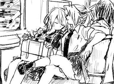 学校サボって鈍行の旅するモーぐだ♀ 
