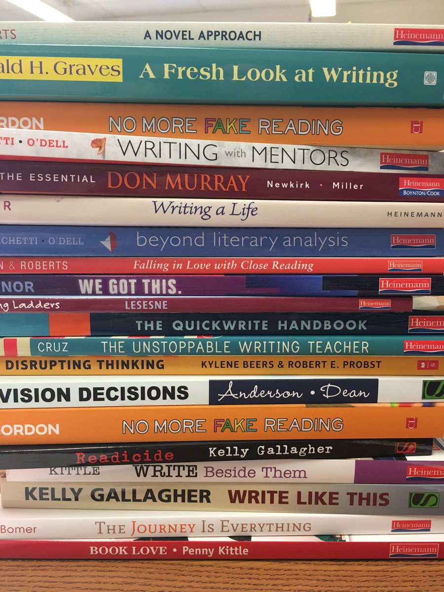 mrsmiller_reads's tweet photo. A shout-out to school administrators who fill our professional reading libraries and give teachers room to try things out. #NCTEvillage #BuildYourStack https://t.co/8NyhCXCNJX