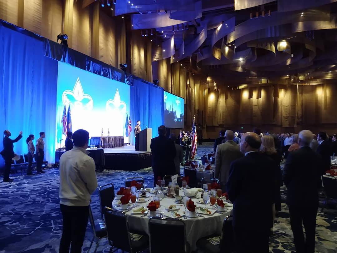 matthech's tweet photo. Scout Me In. Jacob Pfieffer, Eagle Scout @uofcincy student kicks off the #GSAL2019 @DanBeardCouncil #scoutingrocks https://t.co/JY4r1ZH2Jr