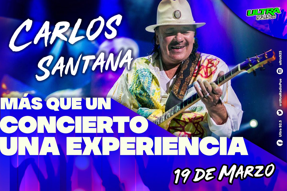 UltraRadioPue's tweet photo. ¿Cuál es tu canción favorita de @SantanaCarlos?

Pues la escucharás en vivo porque #regalaremos accesos!
Sólo da RT y responde en este tweet con tu nombre completo y usa #GanoConUltra.

Los tweets correctos número 2 y 5 ganan acceso sencillo.

*vale un comentario por usuario https://t.co/eUVgG467P8