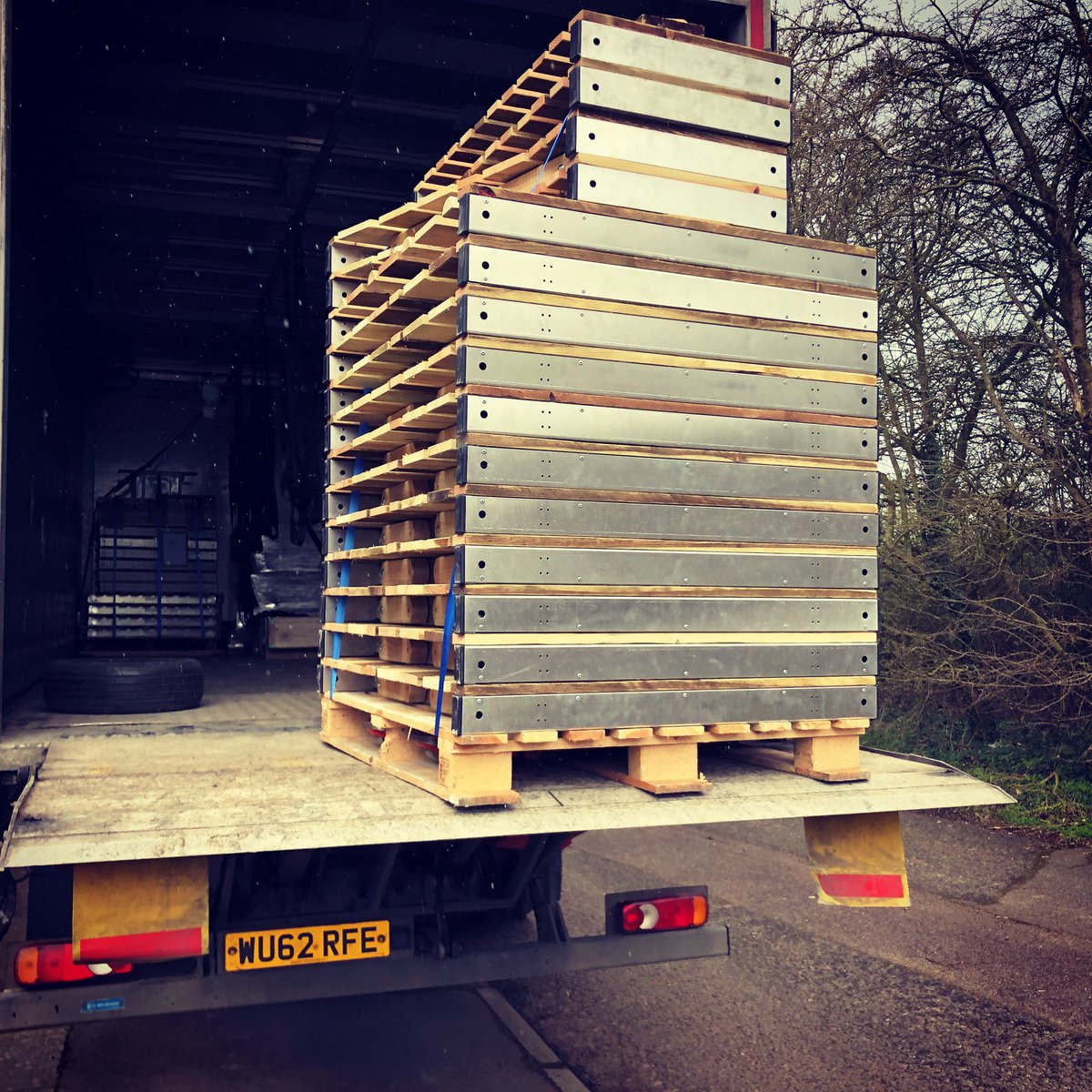 Latest portable track order now on its way to Norway. #popupbiketrack #modularbiketrack #pumptrack #cycling #mtb #biketrailsystem