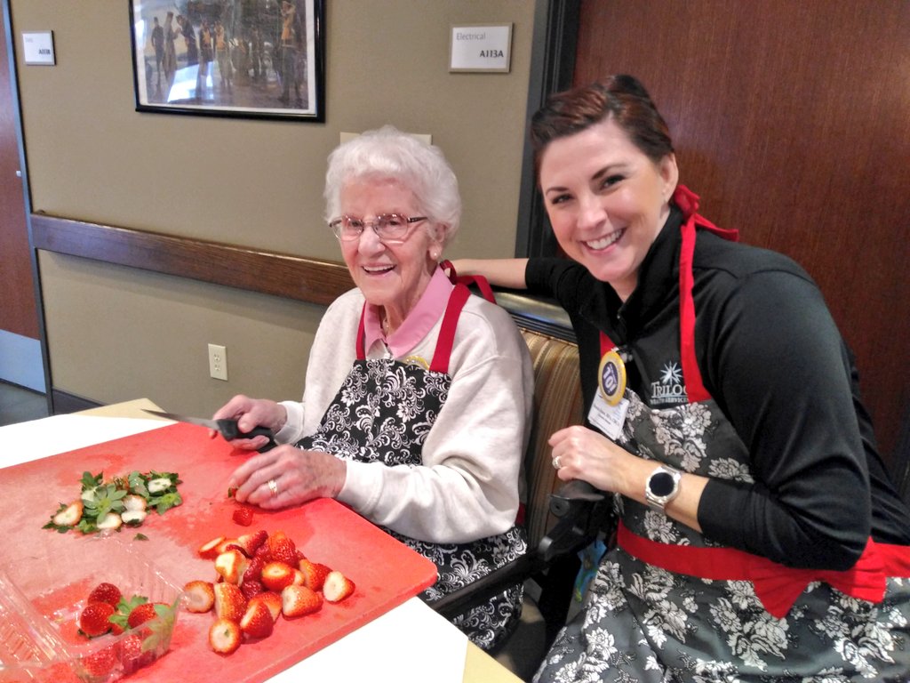 WellbrookeC's tweet photo. The anticipation is building as residents and staff members teamed up for a Pie bake off to take place tomorrow evening at our Family Night event! The competition is getting hot!!!  #TrilogyLiving #trilogy #CSSSPRING2019 https://t.co/xafajdasQ5