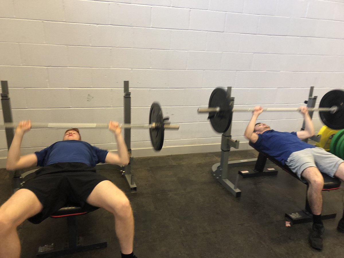 StAndrewsRC_PE's tweet photo. Miss Forbes exercise &amp; fitness boys were working on some DTP supersets training. Brad is the advert for how tough it is! Some excellent work all round. #WednesdayWeights https://t.co/p6HRHQMmrA