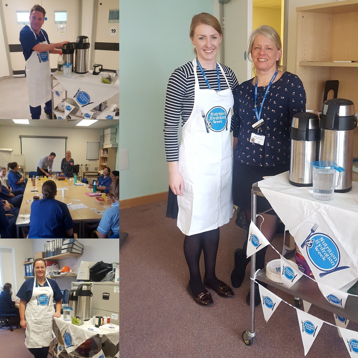 sarahcdowling's tweet photo. Swallow assessments and #iddsi teaching for @icu_portsmouth team today as part of #NutritionAndHydrationWeek from our SLT team. Followed by a well deserved hydrating drinks round on the unit with @jimmij50 our nutrition link nurse @PDietitians @QAHospitalNews #MDT https://t.co/nGbz0kYDyY