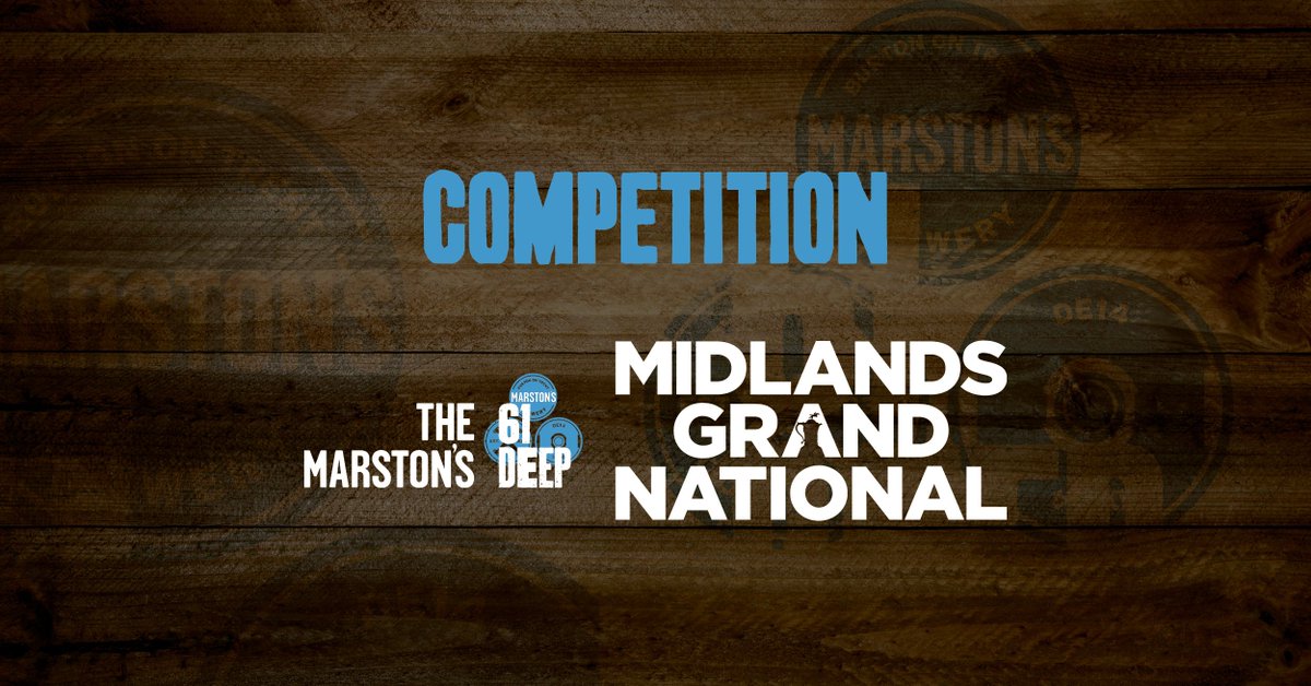 To celebrate the Marstons 61 Deep Midlands Grand National, we are giving 5 lucky winners the chance to win:
🏭 A Tour for 2 around Marston's Brewery
🎫 2 Tickets for the day 
🍺 A crate of 61 Deep
To enter, simply comment down below '#MarstonsMGN' 
Winners announced: 15/03/19