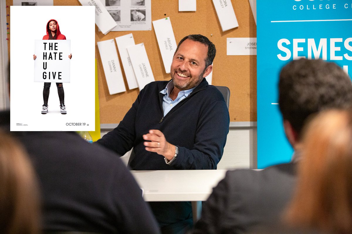 SiLA_CCC's tweet photo. @ColumbiaChi alum, producer and writer Robert Teitel visited the @SiLA_CCC LA Speakers Series Class to talk about producing his award-winning film @TheHateUGive . #SMAtoday, #semesterinla. #SiLA https://t.co/6xsIVH3AFJ
