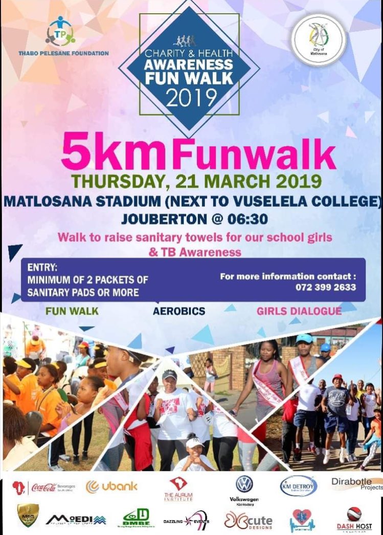 NkosizwileF's tweet photo. Let’s help keep our girls in school.
We will be there, are you? 😁😁
#CreatingABetterLife #TPFoundation @ThaboPelesane https://t.co/vyPT0na38r