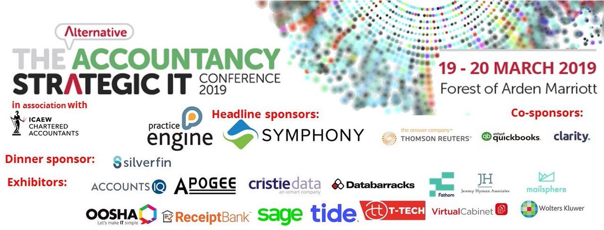 clarity_hq's tweet photo. This time next week, #TeamClarity will be @altaccountIT event speaking on 'How to move to a #tech enabled #advisory firm'
Looking forward to a jam-packed 2 days 😎
#theCLRTYproject #Clarity #accountants #technology #digitalage #altaccountit
Book here:
https://t.co/RX3eetc21Q https://t.co/tQoborjXuw