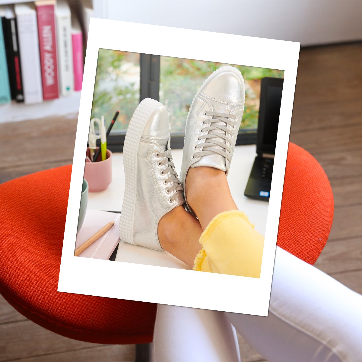 briller en toute occasion en portant mes baskets 😉 
Pour aller au travail, pour une virée shopping, pour voir vos copines... pour quelle occasion porteriez-vous ces baskets irisées ? Dites-le nous en commentaire 😊