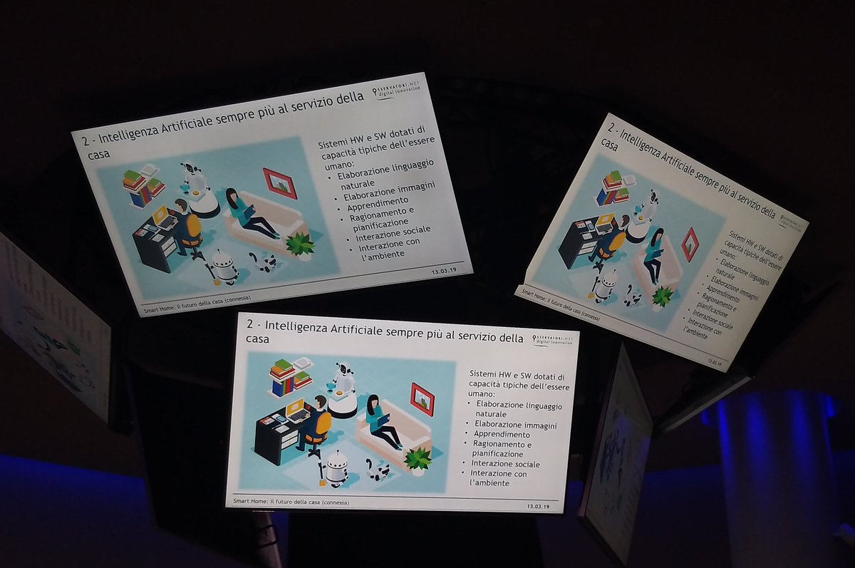 SamsungItalia's tweet photo. All'interno della casa connessa assume una rilevanza fondamentale anche l'intelligenza artificiale attraverso possibili ruoli chiave: interagire con gli oggetti e migliorarne l'interfaccia vocale. #SamsungDigitalWeek https://t.co/i8avx8Zlp2