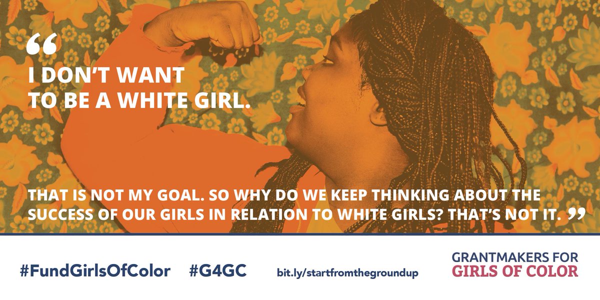nfg_org's tweet photo. A new report released by Grantmakers for Girls of Color, titled "Start From the Ground Up: Increasing Support for Girls of Color," opens a window into opportunities for philanthropy to be more equitable and accountable to them. #FundGirlsOfColor #G4GC https://t.co/3vKn0kEeCR https://t.co/YL8iWdBGng