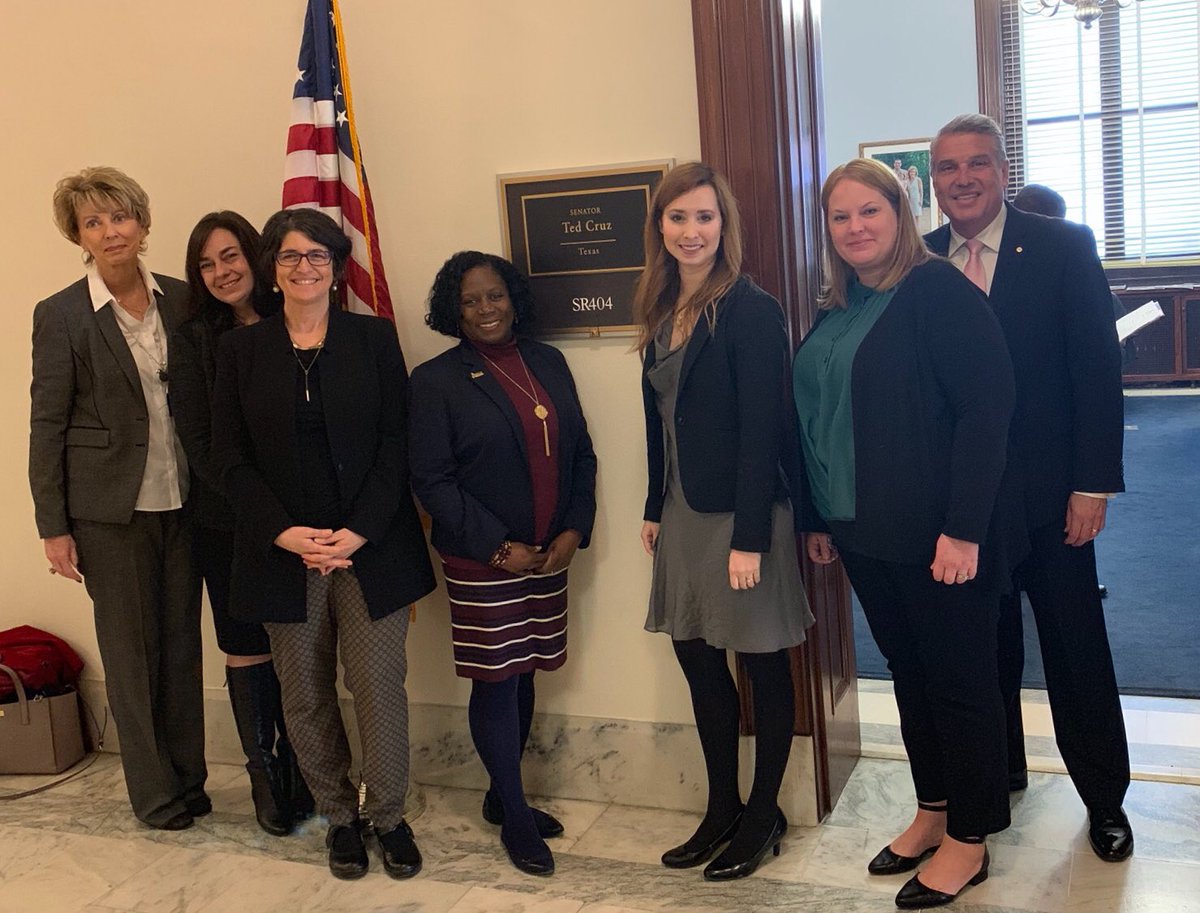 ACPTA members advocating for public schools with <a href="/txstatepta/">Texas PTA</a> today in Washington DC. First visit: office of Senator Ted Cruz #PTALegCon19