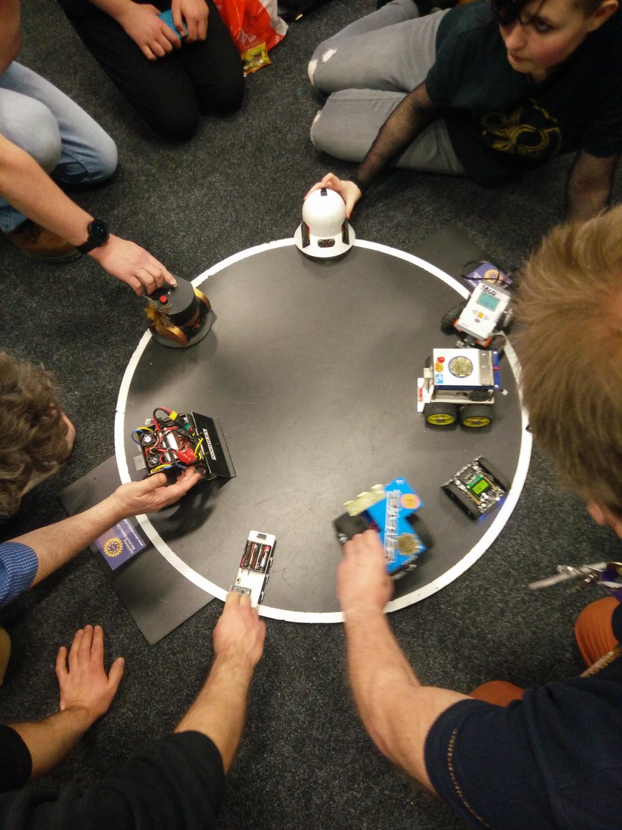 Final battle with all the robots at the end #BSW19 <a href="/AberUniCWPSI/">Aberystwyth University CWPSI</a>