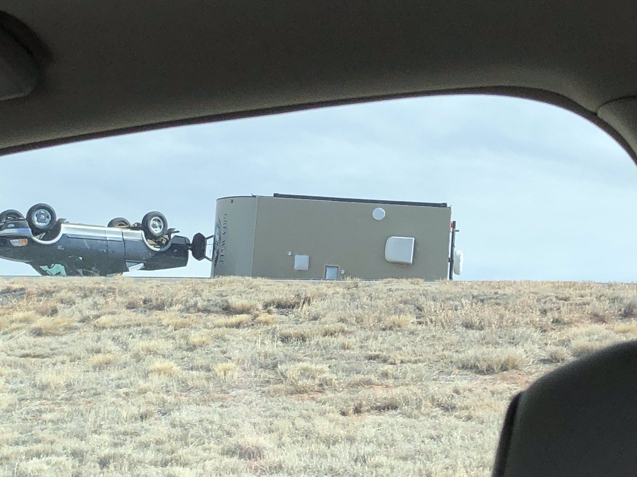 Kristen Currie on Twitter "Major crosswinds toppling semis on I25