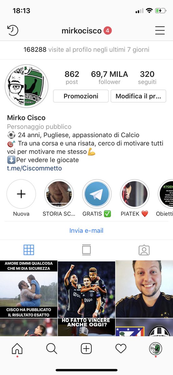 mirkocisco's tweet photo. Waglió dall a riprenderti che la gente ha bisogno di soldi 🤣 #instagramdown https://t.co/PHqsmGnqPf