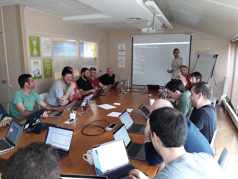 docmorris_tech's tweet photo. At @PromofarmaEng we are preparing Kubernetes for some services in production. Today @burgoss91 has done the second training about #Kubernetes &amp; #Helm.
#PromoTraining #ContinuousImprovement #PromofarmaIsHiring https://t.co/rIqea5Njap