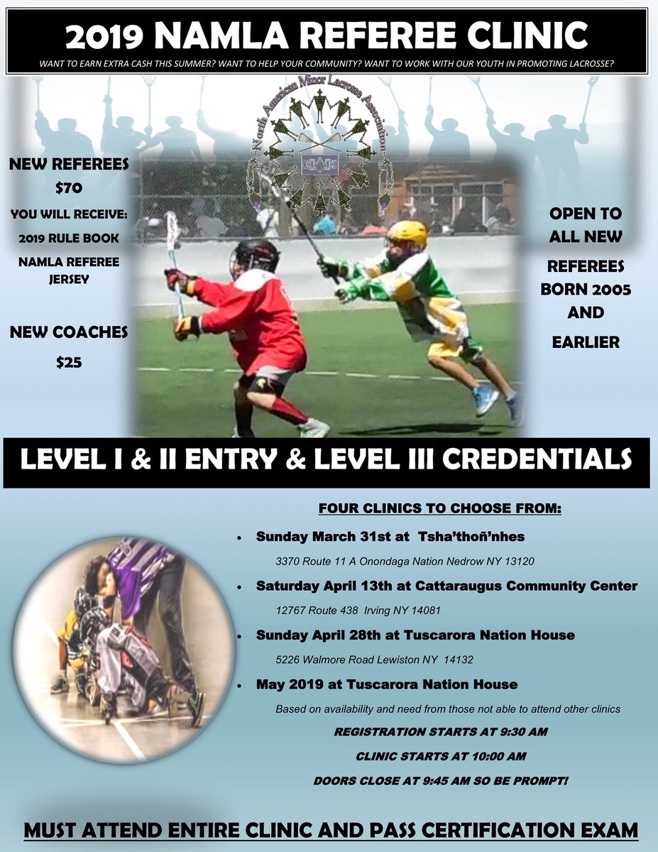 North American Minor Lacrosse Association tweet media