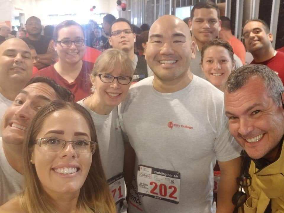 mycitycollege's tweet photo. City College Fort Lauderdale &amp; Hollywood participated in the 15th Annual Fight for Air Climb in Miami this past weekend. Together, they went up 38 floors, totaling 648 steps in honor of all those who are affected by lung disease.
#mycitycollege #everystepcounts #fightforairclimb https://t.co/PMQShMkZie