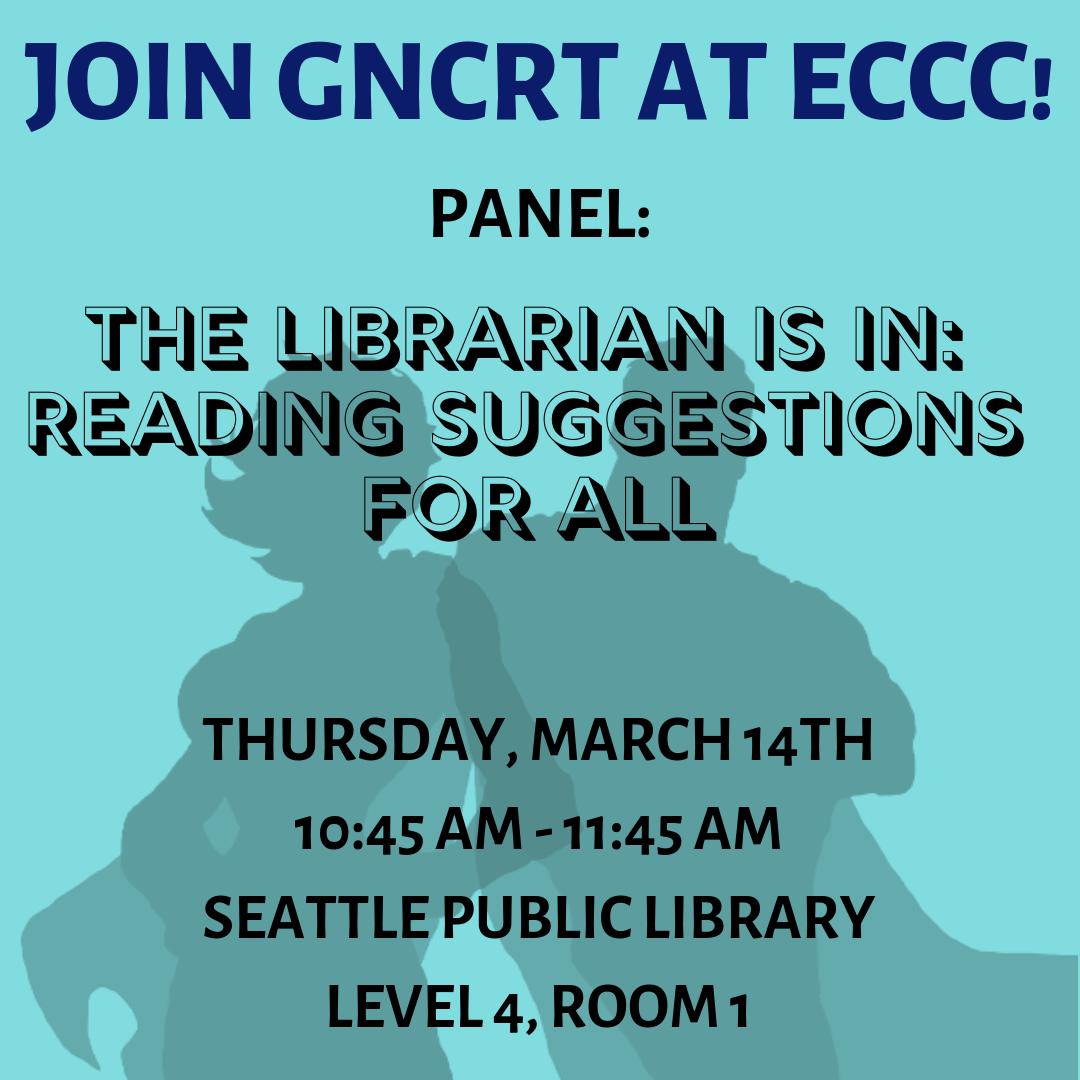 libcomix's tweet photo. Tomorrow! Looking for what #comics to read next? Sit in on this #ECCCSPL panel to hear our panelists' recommendations! #libcomix #educomix #ECCC https://t.co/DGU0SabjRo