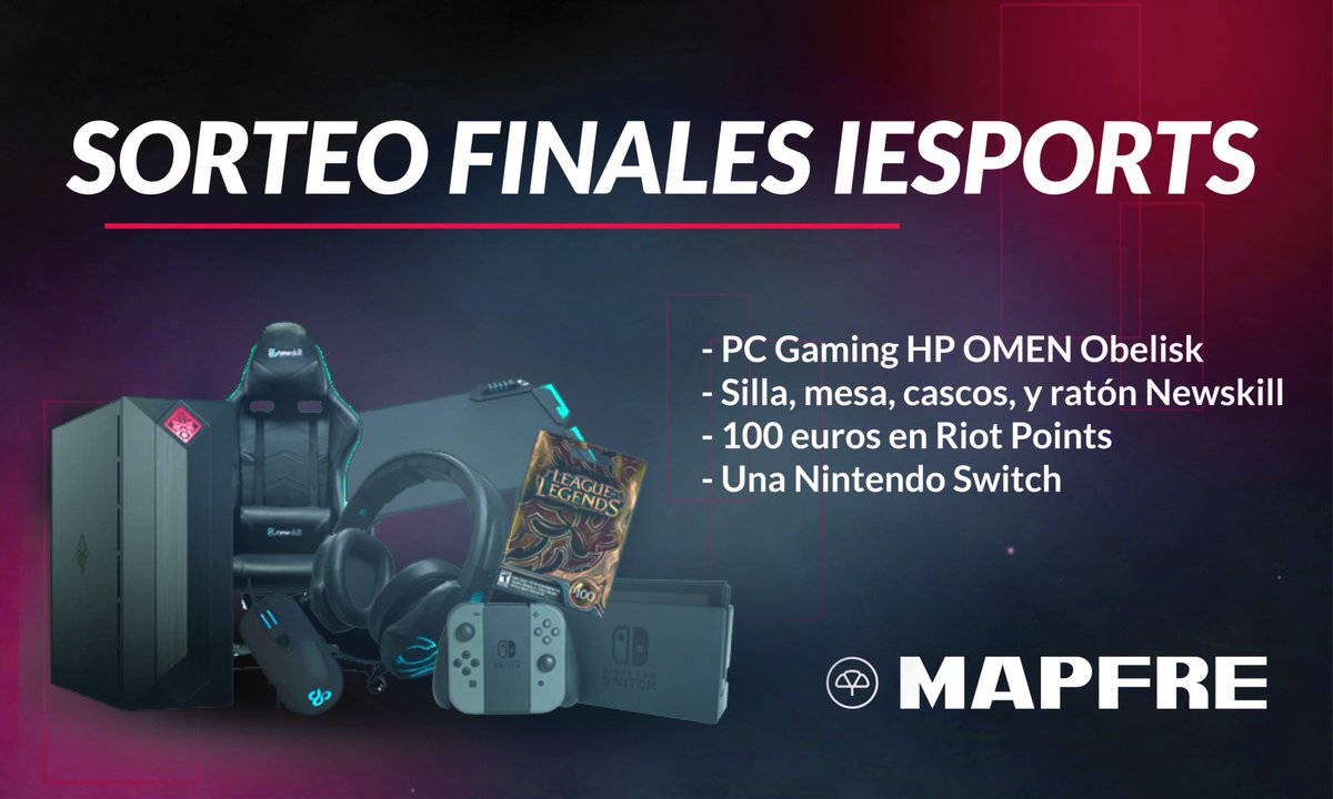 JUNIOResp_es's tweet photo. 🎁¡#SORTEO Finales IESports! 🎁

¿Quieres conseguir uno de estos fantásticos regalos cortesía de @MAPFRE_ES?

Sólo dos pasos:

🔄RT a este tweet
📝Rellena la siguiente encuesta: https://t.co/PxJEd8i1xE

¡Finaliza el 14/04!🍀 https://t.co/4HT4Ohr87D